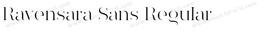 Ravensara Sans Regular字体转换
